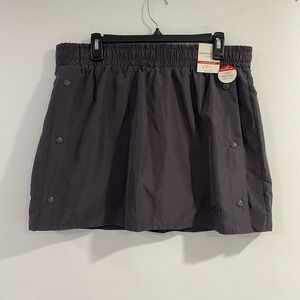 Aeropostale Skort Black Skirt With Shorts Tennis Golf Gym Size Large W‎ Pocket